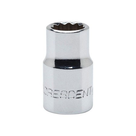 Weller Crescent 13 mm X 3/8 in. drive Metric 12 Point Standard Socket 1 pc CDS43N